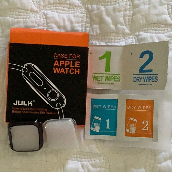 2 Pack Julk 40mm Case for Apple Watch Series 6/SE/5/4 40mm Screen Protector - Picture 7 of 7